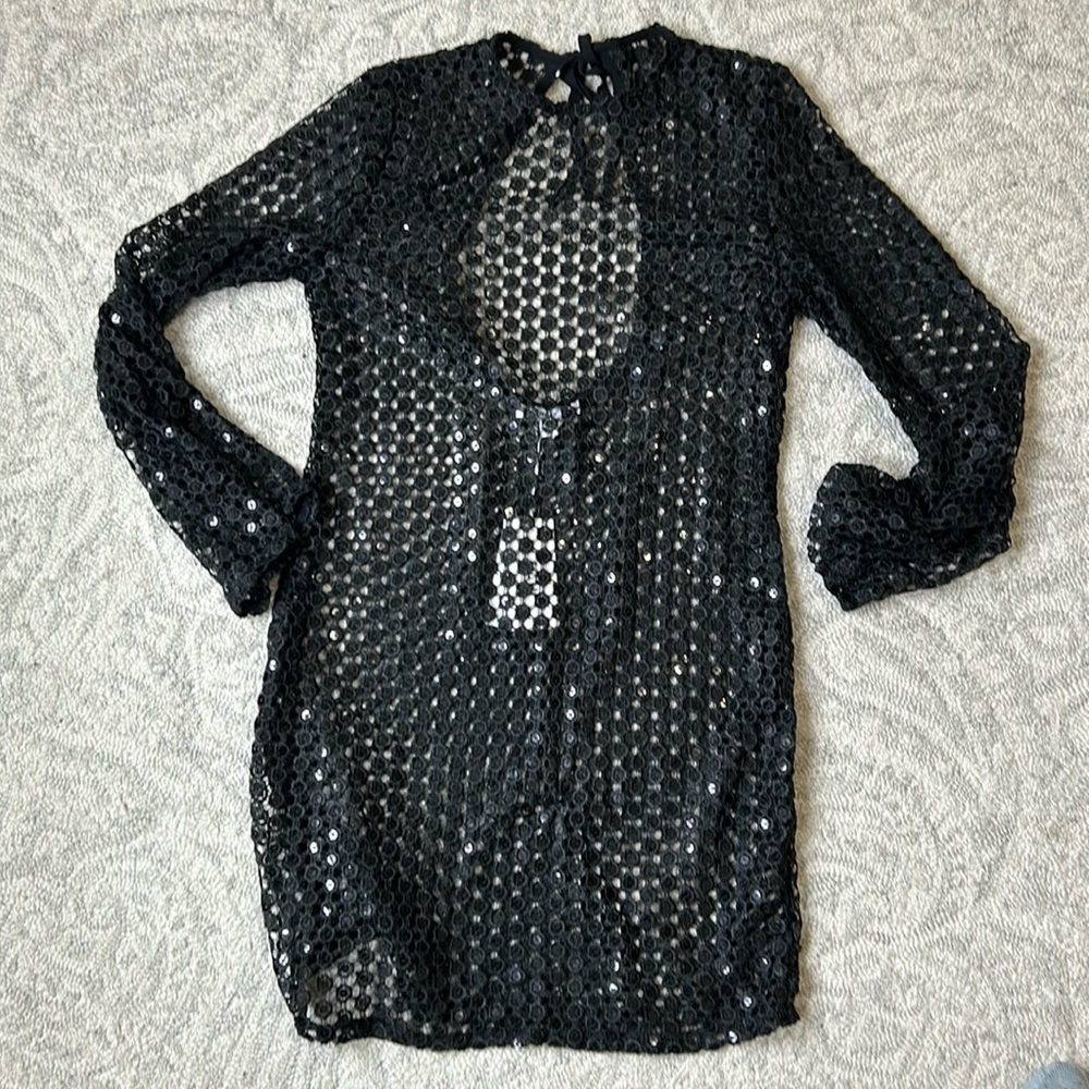 RAHI Black Beach Cover-up Extra Small